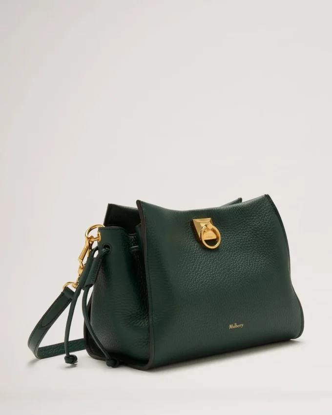 Small Iris Mulberry Green & Chalk Heavy Grain & Silky Calf Small Iris Mulberry Green & Chalk Heavy Grain & Silky Calf