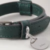 Small Leather Dog Collar Mulberry Green Small Classic Grain Small Leather Dog Collar Mulberry Green Small Classic Grain