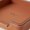 Small Leather Tray Vintage Oak Nappa Lifestyle