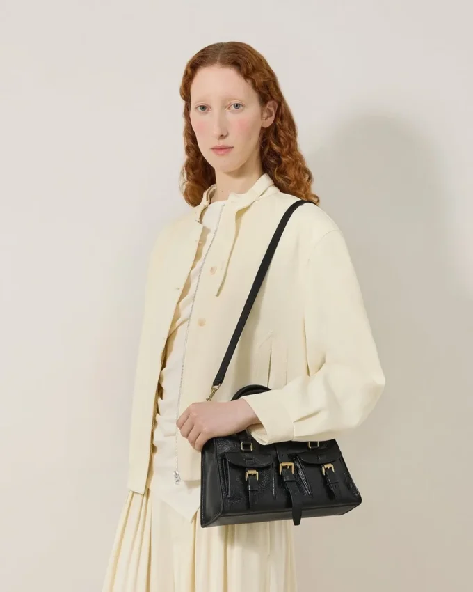 Small Roxanne Black High Shine Leather Roxanne Small Roxanne Black High Shine Leather Roxanne