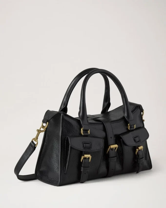 Small Roxanne Black High Shine Leather Roxanne Small Roxanne Black High Shine Leather Roxanne