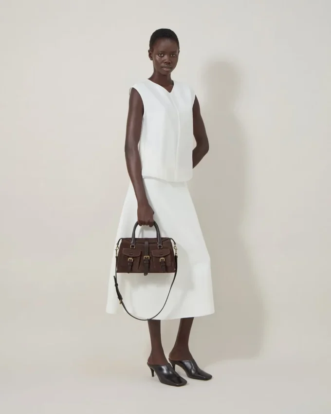 Small Roxanne Chocolate Suede Roxanne Small Roxanne Chocolate Suede Roxanne