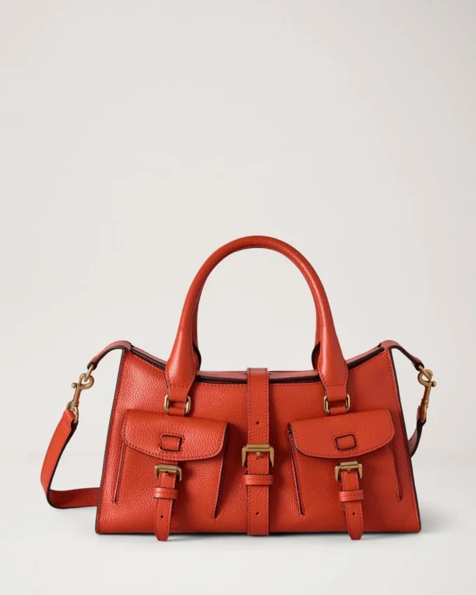Small Roxanne Coral Orange Small Classic Grain the Occasionwear Edit Small Roxanne Coral Orange Small Classic Grain the Occasionwear Edit
