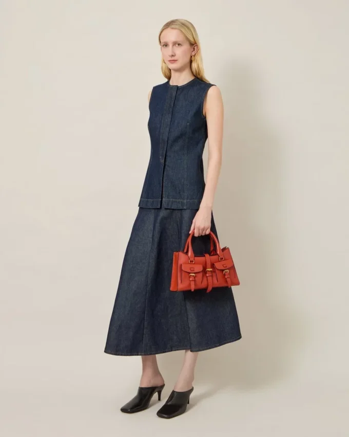 Small Roxanne Coral Orange Small Classic Grain the Occasionwear Edit Small Roxanne Coral Orange Small Classic Grain the Occasionwear Edit