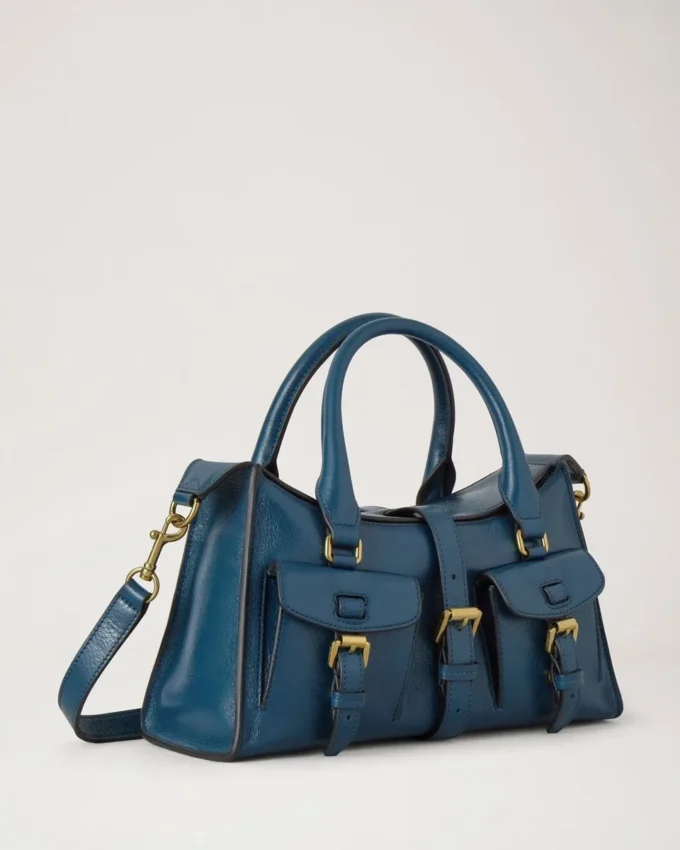 Small Roxanne out of the Blue High Shine Leather Small Roxanne out of the Blue High Shine Leather