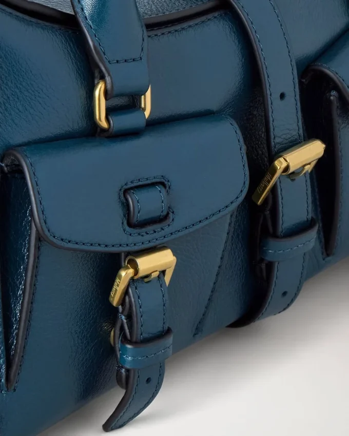 Small Roxanne out of the Blue High Shine Leather Small Roxanne out of the Blue High Shine Leather