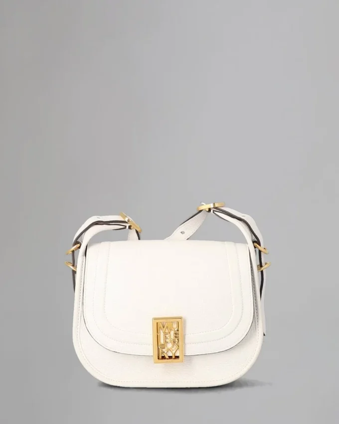 Small Sadie Satchel Pre-Loved White Goat Print Leather Small Sadie Satchel Pre-Loved White Goat Print Leather