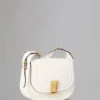 Small Sadie Satchel Pre-Loved White Goat Print Leather Small Sadie Satchel Pre-Loved White Goat Print Leather