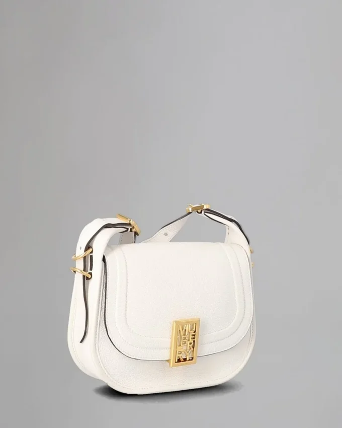 Small Sadie Satchel Pre-Loved White Goat Print Leather Small Sadie Satchel Pre-Loved White Goat Print Leather