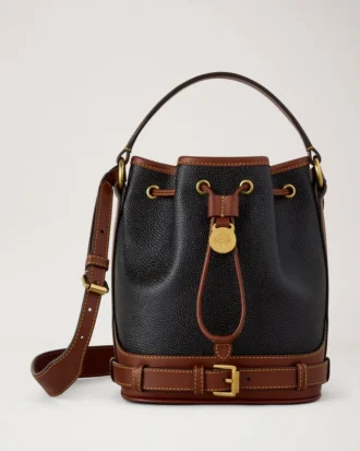 Small Scotchgrain Bucket Black & Cognac Bio-Based Scotchgrain
