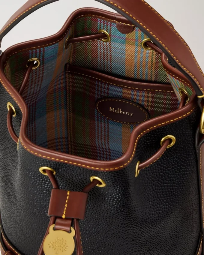 Small Scotchgrain Bucket Black & Cognac Bio-Based Scotchgrain Small Scotchgrain Bucket Black & Cognac Bio-Based Scotchgrain