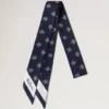 Small Skinny Scarf – Mulberry Tree Night Sky Recycled Polyester