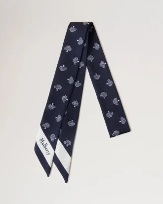 Small Skinny Scarf – Mulberry Tree Night Sky Recycled Polyester