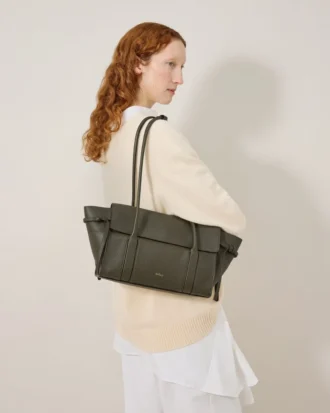 Small Soft Bayswater Juniper Green Heavy Grain Women