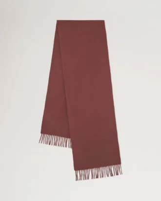 Small Solid Merino Wool Scarf Bright Oak Merino Wool