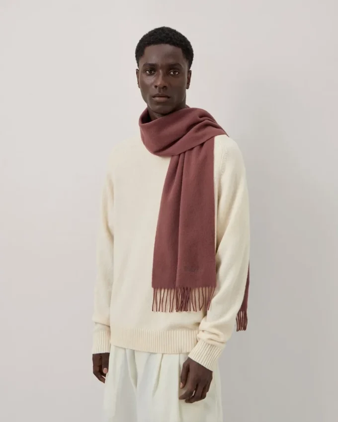 Small Solid Merino Wool Scarf Bright Oak Merino Wool Small Solid Merino Wool Scarf Bright Oak Merino Wool