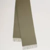 Small Solid Merino Wool Scarf Linen Green Merino Wool Small Solid Merino Wool Scarf Linen Green Merino Wool