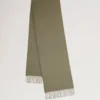 Small Solid Merino Wool Scarf Linen Green Merino Wool Small Solid Merino Wool Scarf Linen Green Merino Wool