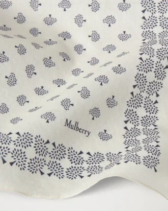 Small Square Scarf – Mulberry Tree Eggshell Cotton