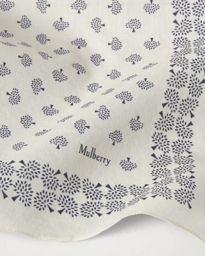 Small Square Scarf – Mulberry Tree Eggshell Cotton
