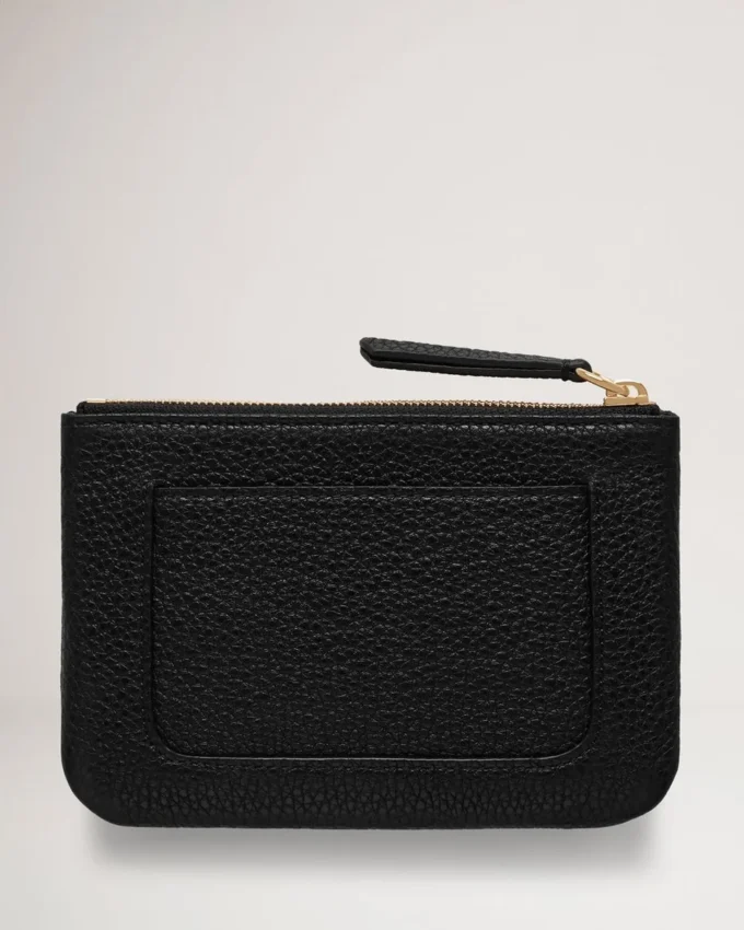Small Zip Coin Pouch Black Small Classic Grain Women Small Zip Coin Pouch Black Small Classic Grain Women