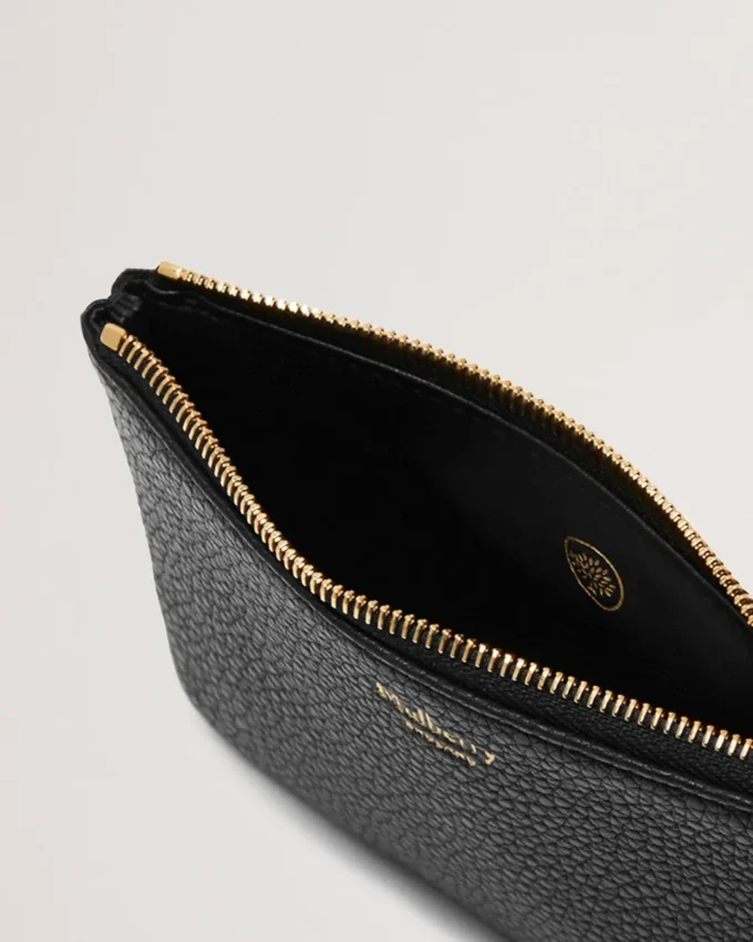 Small Zip Coin Pouch Black Small Classic Grain Women Small Zip Coin Pouch Black Small Classic Grain Women