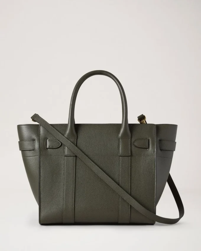 Small Zipped Bayswater Juniper Green Small Classic Grain Small Zipped Bayswater Juniper Green Small Classic Grain
