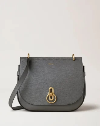 Soft Amberley Satchel Charcoal Heavy Grain Sustainable Icons