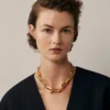 Softie Chunky Necklace Gold Plated Brass Women Softie Chunky Necklace Gold Plated Brass Women