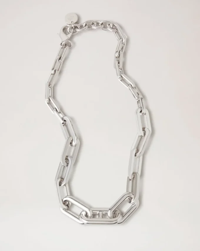 Softie Chunky Necklace Silver Plated Brass Women Softie Chunky Necklace Silver Plated Brass Women