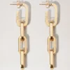 Softie Dropped Earrings Gold Plated Brass Women Softie Dropped Earrings Gold Plated Brass Women