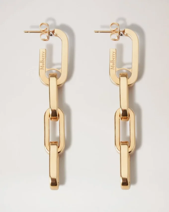 Softie Dropped Earrings Gold Plated Brass Women Softie Dropped Earrings Gold Plated Brass Women