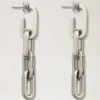 Softie Dropped Earrings Silver Plated Brass Women Softie Dropped Earrings Silver Plated Brass Women