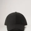 Solid Baseball Cap Black Organic Cotton Women Solid Baseball Cap Black Organic Cotton Women