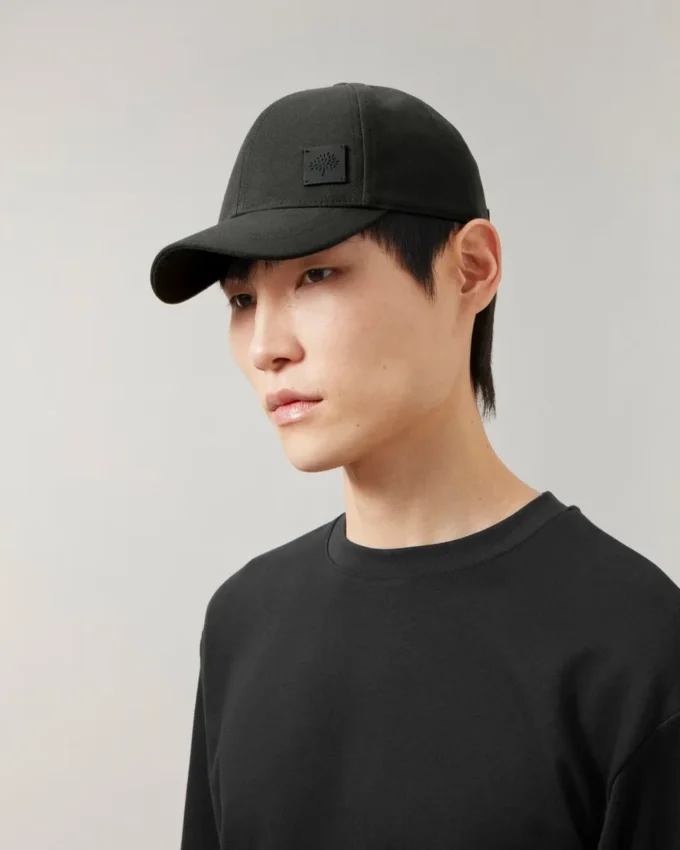 Solid Baseball Cap Black Organic Cotton Women Solid Baseball Cap Black Organic Cotton Women