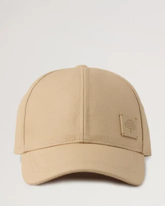 Solid Baseball Cap Cashmere Taupe Cotton Men Solid Baseball Cap Cashmere Taupe Cotton Men