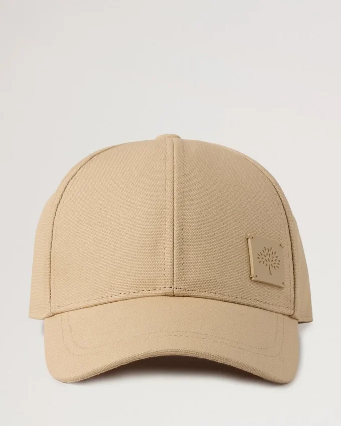 Solid Baseball Cap Cashmere Taupe Cotton Men Solid Baseball Cap Cashmere Taupe Cotton Men