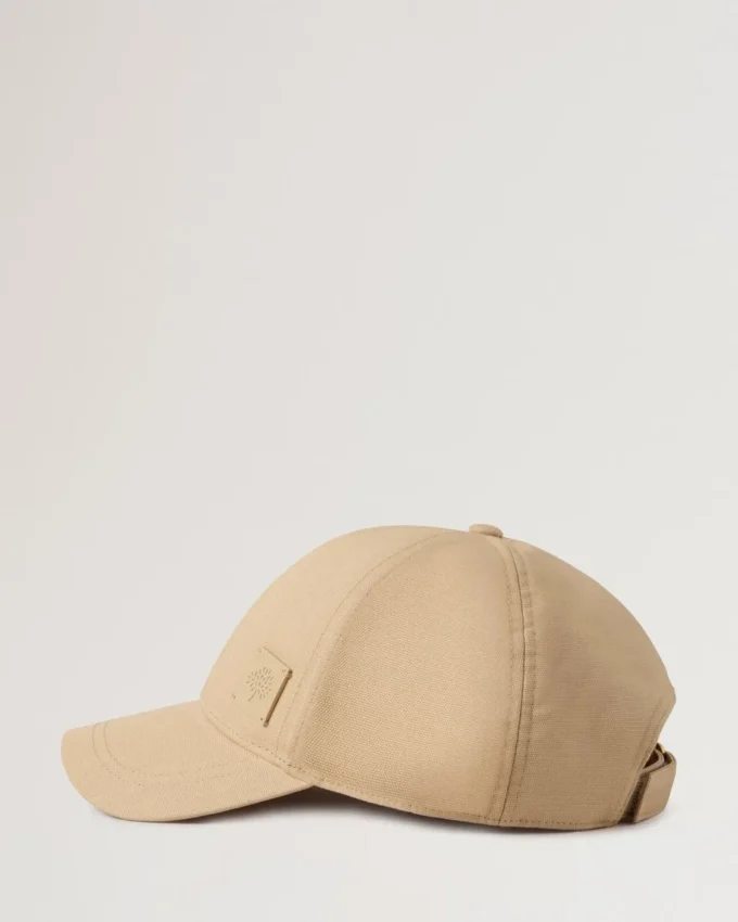 Solid Baseball Cap Cashmere Taupe Cotton Men Solid Baseball Cap Cashmere Taupe Cotton Men