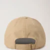 Solid Baseball Cap Cashmere Taupe Cotton Men Solid Baseball Cap Cashmere Taupe Cotton Men
