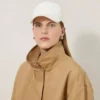 Solid Baseball Cap Ecru Cotton Men Solid Baseball Cap Ecru Cotton Men
