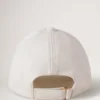 Solid Baseball Cap Ecru Cotton Men Solid Baseball Cap Ecru Cotton Men