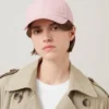 Solid Baseball Cap Powder Rose Organic Cotton Women Solid Baseball Cap Powder Rose Organic Cotton Women
