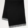 Solid Merino Wool Scarf Black Merino Wool Women Solid Merino Wool Scarf Black Merino Wool Women