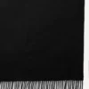 Solid Merino Wool Scarf Black Merino Wool Women Solid Merino Wool Scarf Black Merino Wool Women