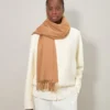 Solid Merino Wool Scarf Camel Merino Wool Women Solid Merino Wool Scarf Camel Merino Wool Women
