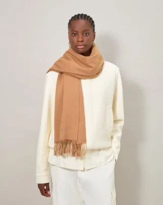 Solid Merino Wool Scarf Camel Merino Wool Women Solid Merino Wool Scarf Camel Merino Wool Women