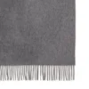 Solid Merino Wool Scarf Grey Melange Embroidered Merino Wool Solid Merino Wool Scarf Grey Melange Embroidered Merino Wool