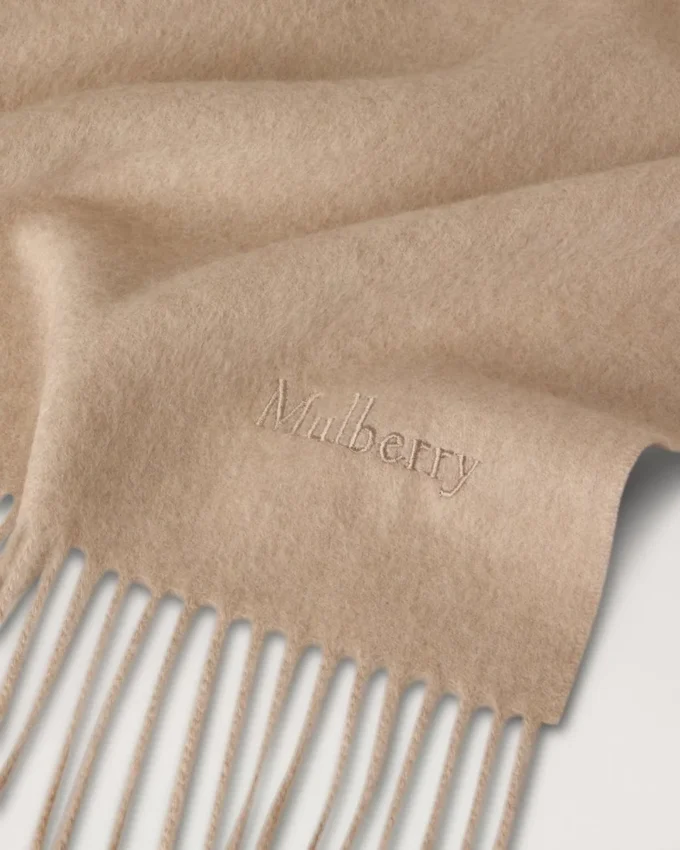 Solid Merino Wool Scarf Oat Merino Wool Women Solid Merino Wool Scarf Oat Merino Wool Women