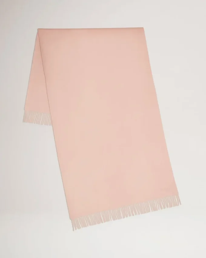 Solid Merino Wool Scarf Rosewater Merino Wool Women Solid Merino Wool Scarf Rosewater Merino Wool Women
