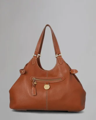 Somerset Tote Pre-Loved Oak Pebble Leather Pre-Loved Bags